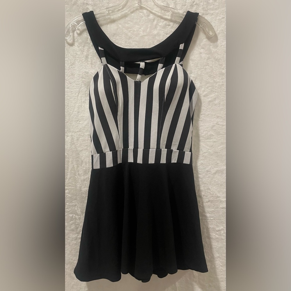 Black and White Striped Dress (X2)